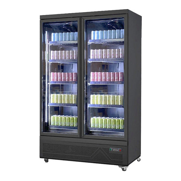 Glaskühlschrank 1038 Liter mit 2 Flügeltüren | 126x71x200 cm