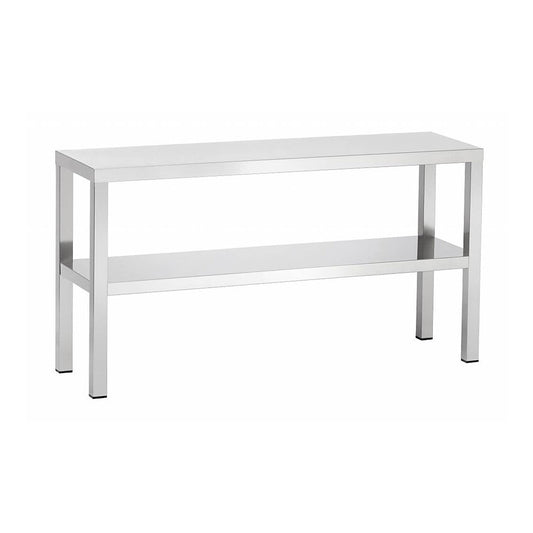 Edelstahl Aufsatzboard 2-Etagen | Bautiefe 300 mm | AISI 304 | 700x300x600
