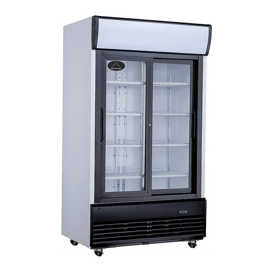 Glaskühlschrank 1000 L 120x73x204 cm, Schiebetüren