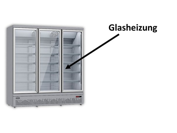 Tiefkühlregal mit 3 Glastüren Silber 1880x710x2003mm 7455.2220