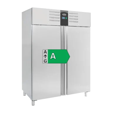 edelstahl kühlschrank mit eek a zwei türig